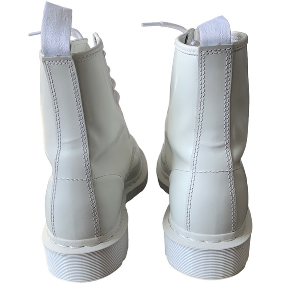 Dr. Martens 1460 Pascal Mono 8-eye White Boot Women's Size 9 - Picture 7 of 11